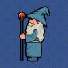 Cute Blue Wizard And The Magic Staff Tote Official Lord Of The Rings Store