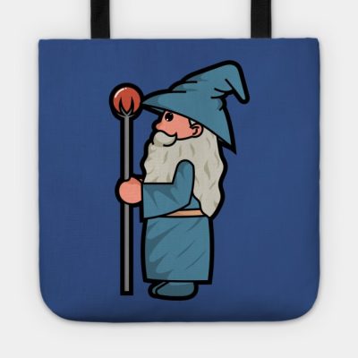 Cute Blue Wizard And The Magic Staff Tote Official Lord Of The Rings Store