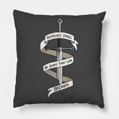 The Sword That Was Broken Throw Pillow Official Lord Of The Rings Store