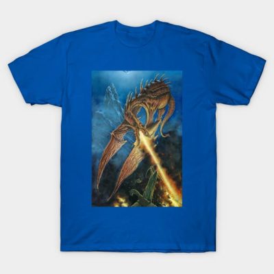 Smaug Faces Bard The Bowman T-Shirt Official Lord Of The Rings Store