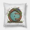 Beautiful Round Door White Fantasy Throw Pillow Official Lord Of The Rings Store