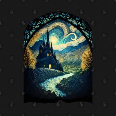 Starry Night At The Last Homely House Van Gogh Fan Throw Pillow Official Lord Of The Rings Store