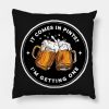 It Comes In Pints Im Getting One Black Fantasy Fun Throw Pillow Official Lord Of The Rings Store