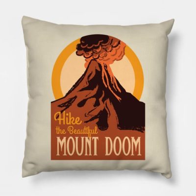 Hike The Beautiful Mount Doom Lord Of The Rings Na Throw Pillow Official Lord Of The Rings Store