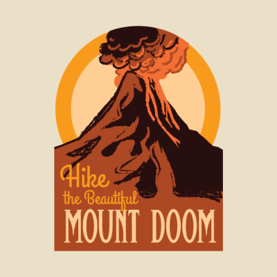 Hike The Beautiful Mount Doom Lord Of The Rings Na Throw Pillow Official Lord Of The Rings Store