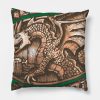 The Green Dragon Throw Pillow Official Lord Of The Rings Store