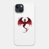 Minimalist Red Ink Dragon Fantasy Phone Case Official Lord Of The Rings Store