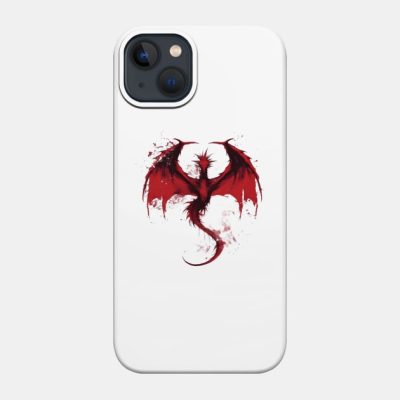 Minimalist Red Ink Dragon Fantasy Phone Case Official Lord Of The Rings Store