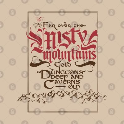 Misty Mountains Tapestry Official Lord Of The Rings Store