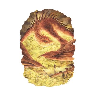 Smaug The Dragon Tolkien Illustration Phone Case Official Lord Of The Rings Store