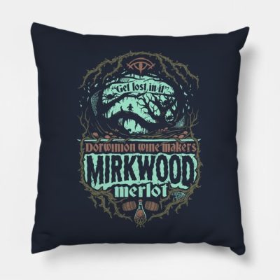 Mirkwood Merlot Throw Pillow Official Lord Of The Rings Store
