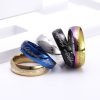 Lord of The Finger Rings Movie with The Same Inside and Outside 3D Engraving Spanish Sanskrit - Lord Of The Rings Store