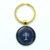 New Hot White Tree Gondor Keychain Lord Of The R Glass Dome KeyRing Bag Car Key 1 - Lord Of The Rings Store