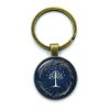New Hot White Tree Gondor Keychain Lord Of The R Glass Dome KeyRing Bag Car Key 2 - Lord Of The Rings Store