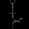 New Lord Necklace The Rings Power Flame of the West Silver Plated Broken Sword Pendant for - Lord Of The Rings Store