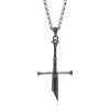 New the Lord Narsil Necklace The Rings Power Flame of the West Silver Plated Broken Sword - Lord Of The Rings Store