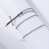 New the Lord Narsil Necklace The Rings Power Flame of the West Silver Plated Broken Sword 3 - Lord Of The Rings Store
