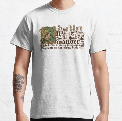 All That Is Gold Does Not Glitter T-Shirt Official Lord Of The Rings Store