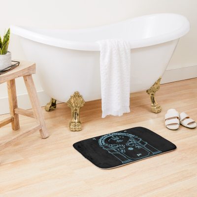 Gate To Moria - Light Blue Bath Mat Official Lord Of The Rings Store