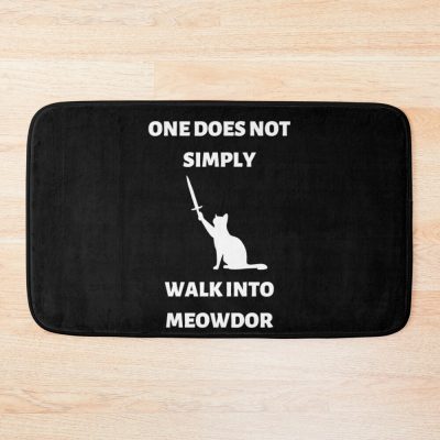 One Does Not Simply Walk Into Moewdor Cat Bath Mat Official Lord Of The Rings Store
