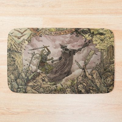 Eowyn And The Witch King Of Angmar Bath Mat Official Lord Of The Rings Store