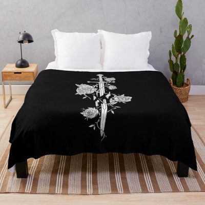 White Flower Throw Blanket Official Lord Of The Rings Store