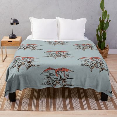 Lonely Dragon Throw Blanket Official Lord Of The Rings Store