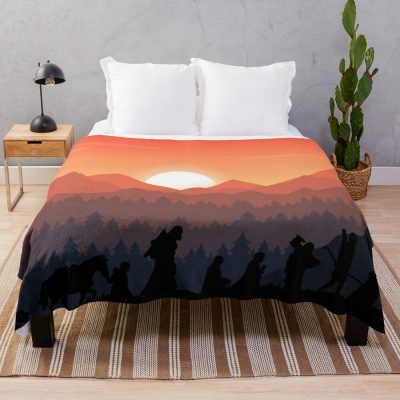 Come The Sun Throw Blanket Official Lord Of The Rings Store