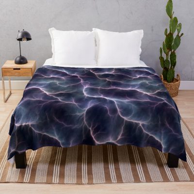 Purple Lightning Throw Blanket Official Lord Of The Rings Store