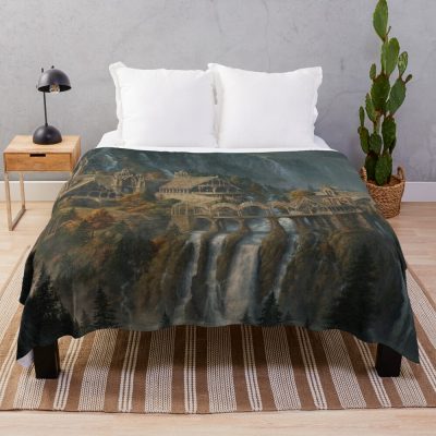 Rivendell Throw Blanket Official Lord Of The Rings Store