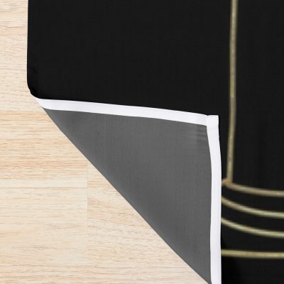 Gate To Moria - Gold Shower Curtain Official Lord Of The Rings Store