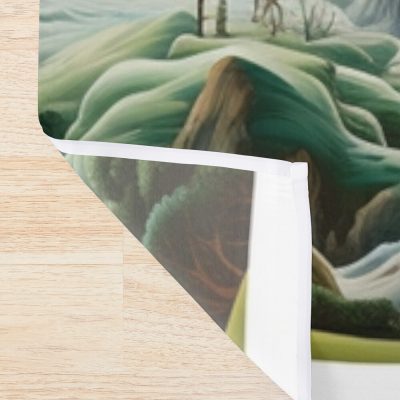 Fantasy Castle World Shower Curtain Official Lord Of The Rings Store