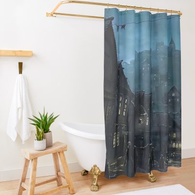 Bree Concept Shower Curtain Official Lord Of The Rings Store