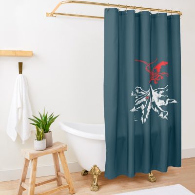 The Lonely Mountain Shower Curtain Official Lord Of The Rings Store