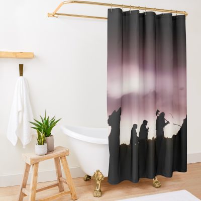 The Fellowship Silhouette Shower Curtain Official Lord Of The Rings Store