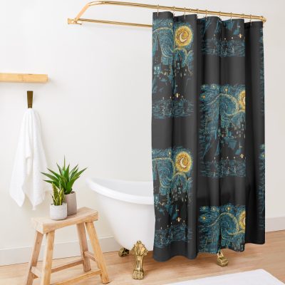 Magic Castle Shower Curtain Official Lord Of The Rings Store
