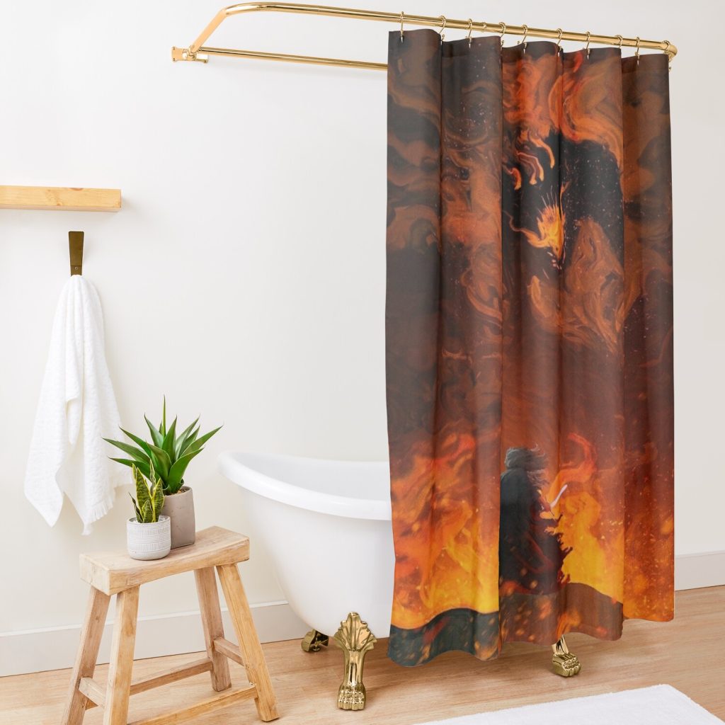 Go Back To The Shadow Shower Curtain Official Lord Of The Rings Store