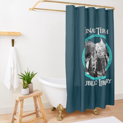 Minas Tirith Public Library Shower Curtain Official Lord Of The Rings Store
