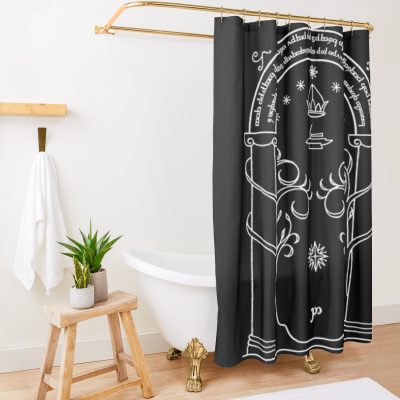 Moon Gate Shower Curtain Official Lord Of The Rings Store