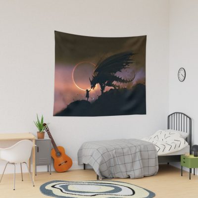 Dragon Wizard Fantasy Tapestry Official Lord Of The Rings Store