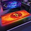 RGB Lotrs Movie Rings Mouse Pad Alfombrilla Raton Mousepad Keyboard Pad LED Mause Pad No slip 16 - Lord Of The Rings Store
